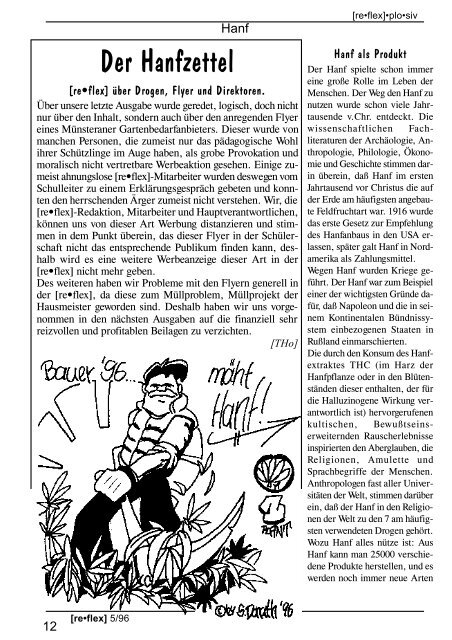 Nummer 5 Mai 1996 0,00 DM An allen ... - re*flex - Bürgernetz