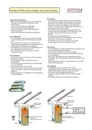 infoblad zonne energie voor warme landen - Aton solar systems