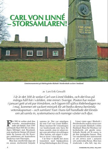 carl von linné - Nordisk Filateli