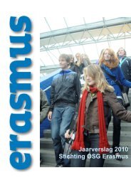 Jaarverslag 2010 Stichting OSG Erasmus