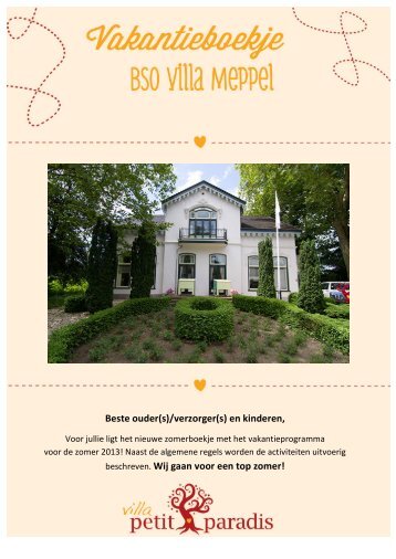 Villa Meppel - Villa Petit Paradis