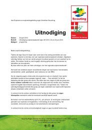 Uitnodiging Regionaal Explorer Weekend 2013 - Scouting Regio ...