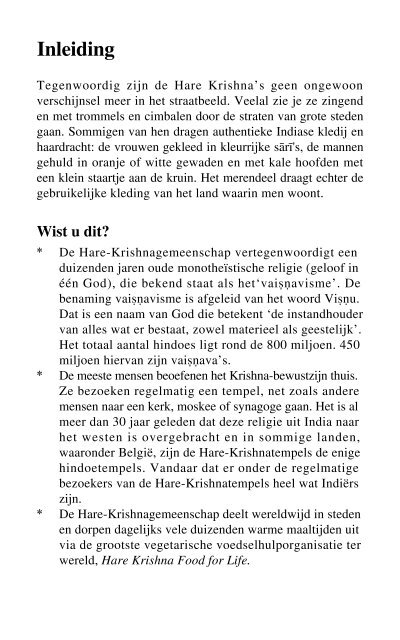 Hare Krishna, een manier van leven - Govinda