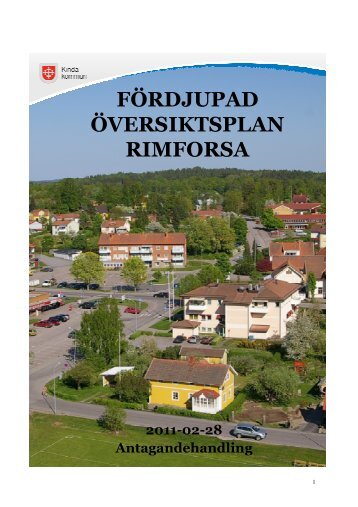 fördjupade översiktsplanen för Rimforsa - Kinda kommun