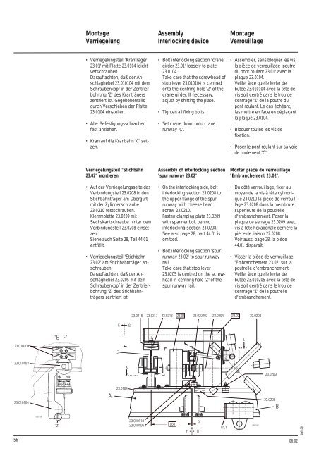 Kleinkrantechnik Small Crane Technology Techique de monorails et ...