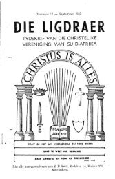 DIE LIGDRAER - Christelike Vereniging van Suid-Afrika