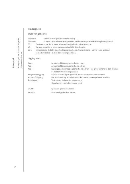 Protocol Vroegtijdige Inzet Partusassistentie (VIP) - vvt