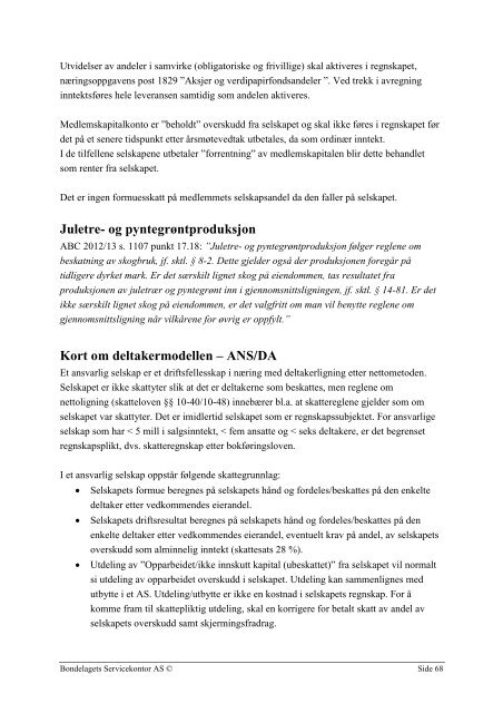 Foran årsoppgjøret 2012 - Norges Bondelag