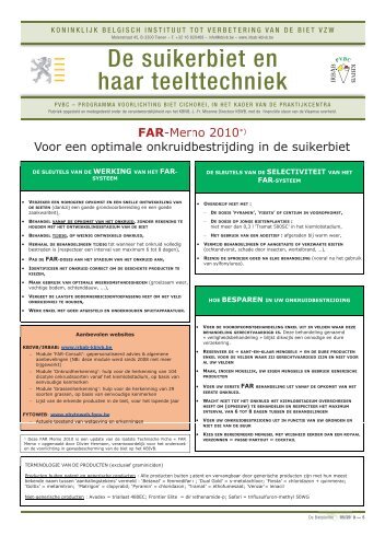 FAR - Koninklijk Belgisch Instituut tot Verbetering van de Biet