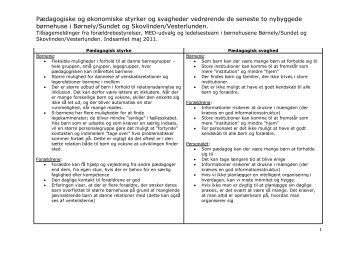 02.01 Bilag Tilbagemeldinger fra BørnelySundet og