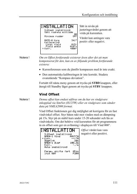 20221735C AP25 Autopilot Manual Swedish - Bryggan i Väst