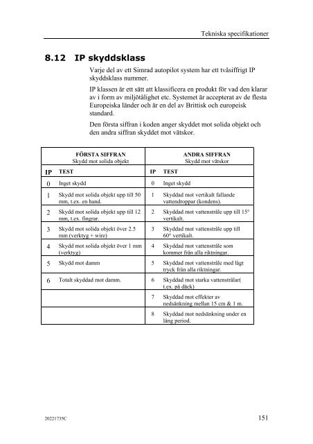 20221735C AP25 Autopilot Manual Swedish - Bryggan i Väst