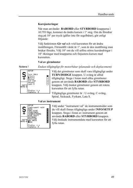 20221735C AP25 Autopilot Manual Swedish - Bryggan i Väst