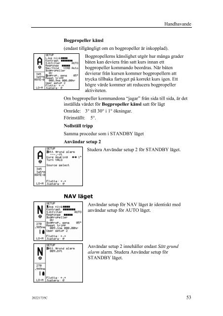 20221735C AP25 Autopilot Manual Swedish - Bryggan i Väst