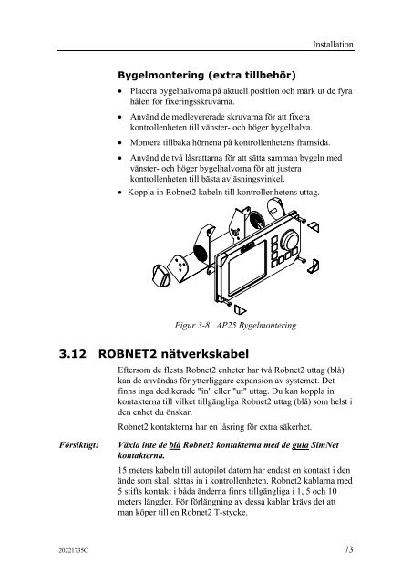 20221735C AP25 Autopilot Manual Swedish - Bryggan i Väst