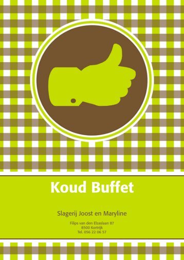Koud Buffet - Slagerij Joost