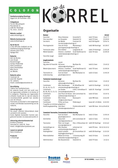 Maart 2013 - vv Kloetinge