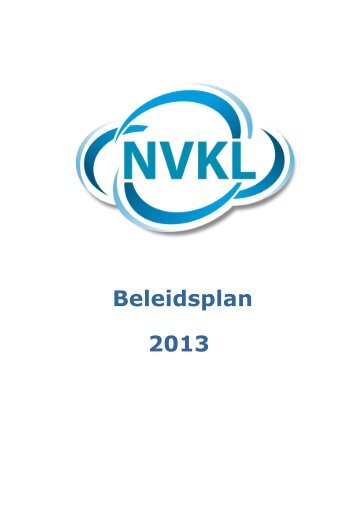 Beleidsplan 2013 - Nvkl