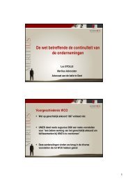 De wet betreffende de continuïteit van de ondernemingen - Meritius