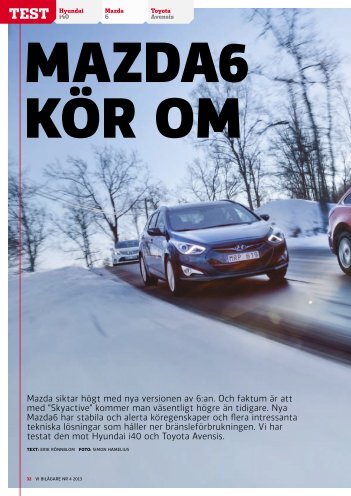 Mazda siktar högt med nya versionen av 6:an. Och ... - Torvalla Bil