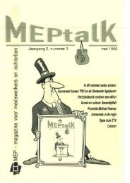 MEPtalk 1996-3 - eTNOs