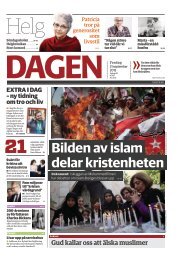 21 Bilden av islam delar kristenheten - Dagen