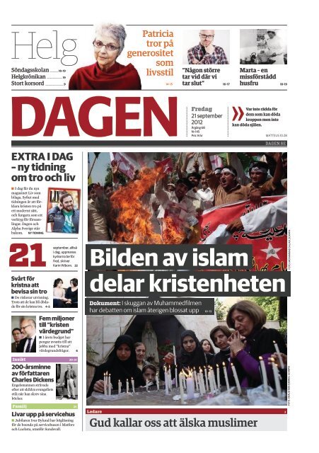 21 Bilden av islam delar kristenheten - Dagen