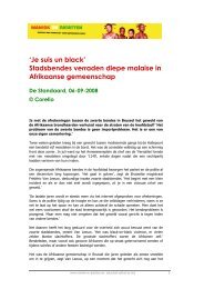 Afrikaanse jongeren in België - Maniok en Patatten