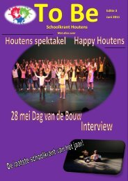 To Be Schoolkrant Houtens Editie 3 Juni 2011