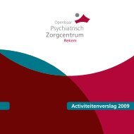 Activiteitenverslag 2009 - OPZ Rekem