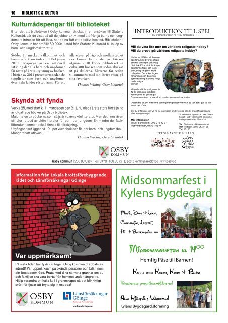 23/6 - 6/7 2010 100% Lokaltidning nr. 12