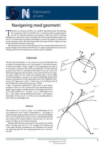 Navigering med geometri - Ncm