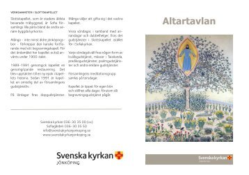 Läs mer om altartavlan - Svenska kyrkan Jönköping