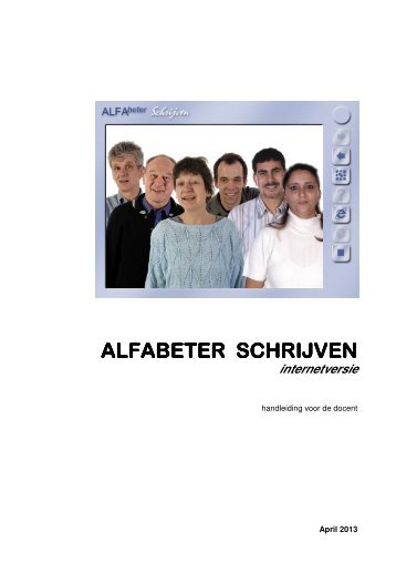 ALFABETER SCHRIJVEN ALFABETER SCHRIJVEN - Stichting ...