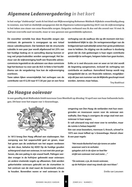 Verenigingsblad no. 3 / 2012 - Walboduin