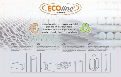 100% RECYCLING De recyclebare artikelen zijn vervaardigd uit ...