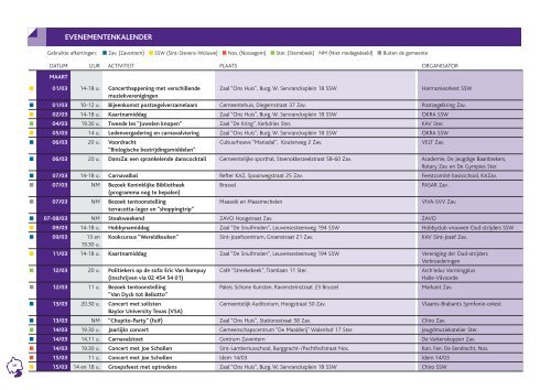 EVENEMENTENKALENDER - Gemeente Zaventem