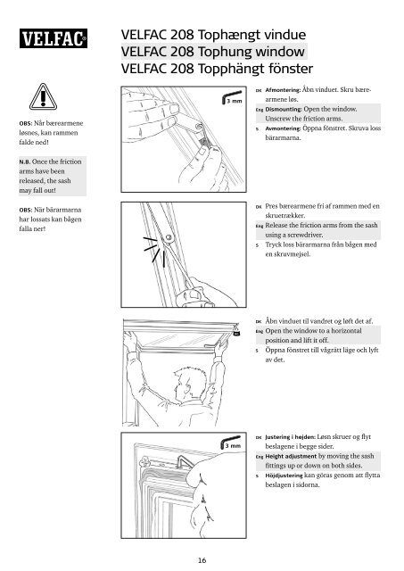 Montagevejledning Installation guide Montagevägledning ...