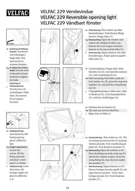 Montagevejledning Installation guide Montagevägledning ...