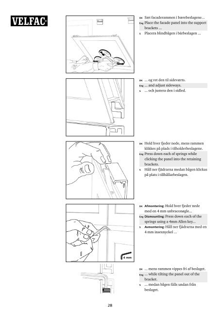 Montagevejledning Installation guide Montagevägledning ...