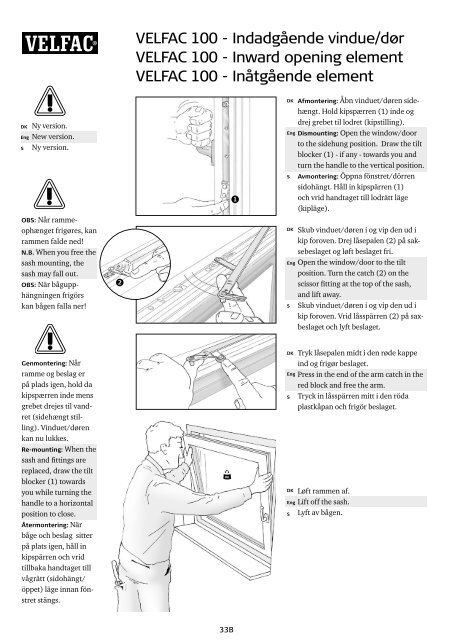 Montagevejledning Installation guide Montagevägledning ...