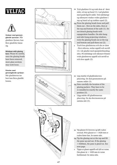 Montagevejledning Installation guide Montagevägledning ...