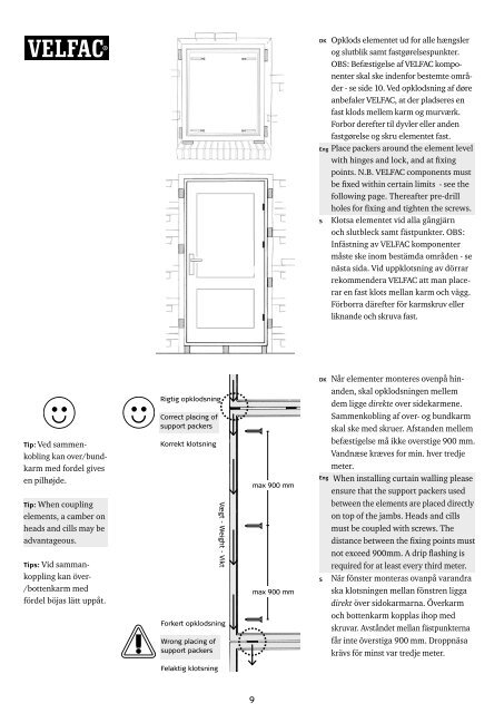 Montagevejledning Installation guide Montagevägledning ...