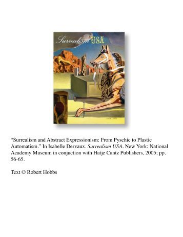 Surrealism and Abstract Expressionism: From ... - Robert Hobbs