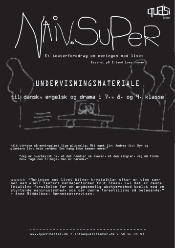 UNDERVISNINGSMATERIALE - QUASI teater