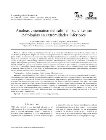 6. Análisis cinemático del salto en pacientes sin - Revista Ingeniería ...