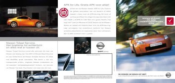 Nissan Totaal Service. Van koplamp tot achterlicht en alles wat er ...
