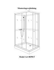 Monteringsvejledning Model Art 80/90 F - Silvan