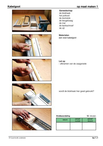 Kabelgoot op maat maken 1