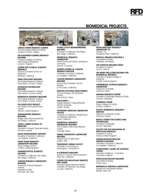 Low Resolution Firm Brochure - Research Facilities Design